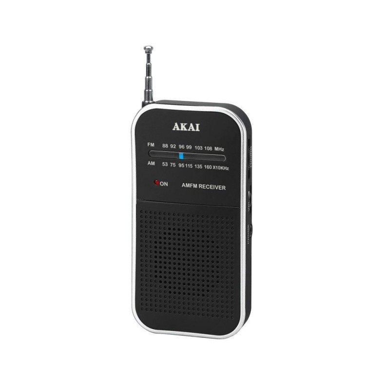 Radio ceas akai acr-267 pcket am-fm radio  -analog tuning with am/fm radio -mono speaker -telescopic
