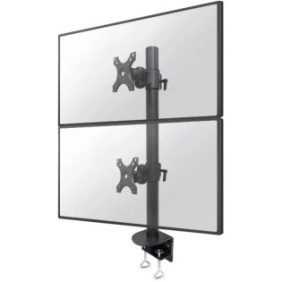 Neomounts by newstar fpma-d960dvblackplus full motion desk mount (clamp) for two 17-49 curved monitor screens