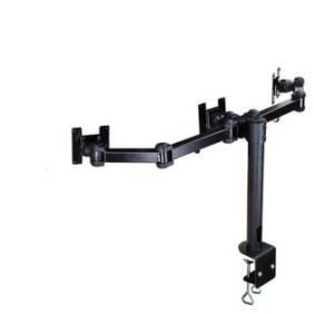 Neomounts by newstar fpma-d960d full motion dual desk mount (clamp) for two 10-27 monitor screens