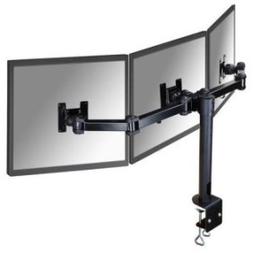 Neomounts by newstar fpma-d960d3 tilt/turn/rotate triple desk mount (clamp) for three 10-21 monitor screens height