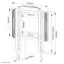 Suport perete neomounts wl30-550bl12 pentru display-uri cu diagonale 24-55 sistem de prindere vesa 50x50~200x200 greutate