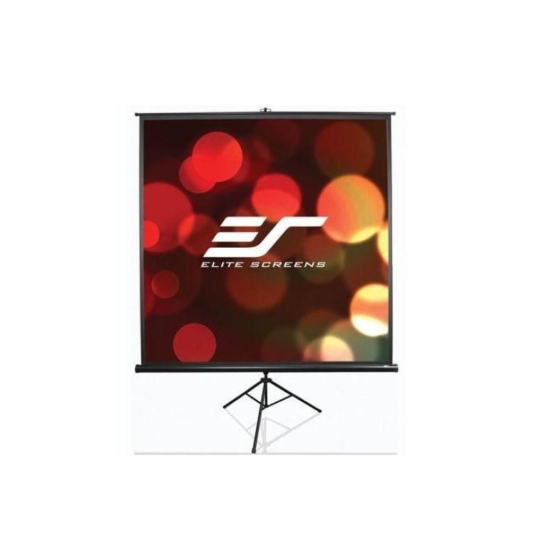 Ecran proiectie cu trepied 240 x 180 cm profesional elitescreens tr120 negru format 4:3