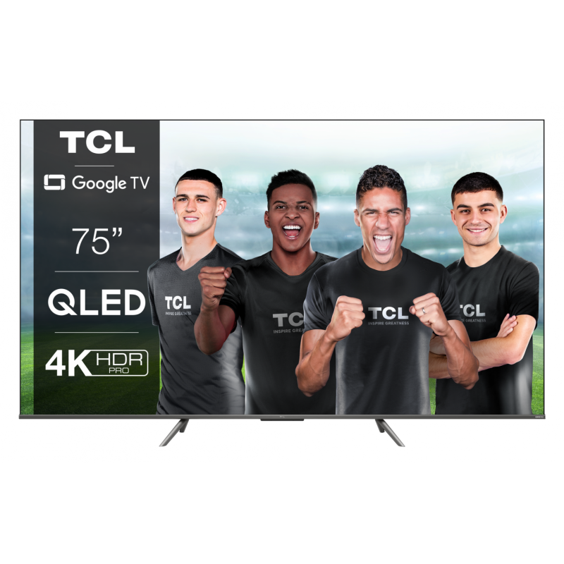 Tv tcl 75c635 2022 75 - 189cm qled quantummdot smart tv 4k silver flat google