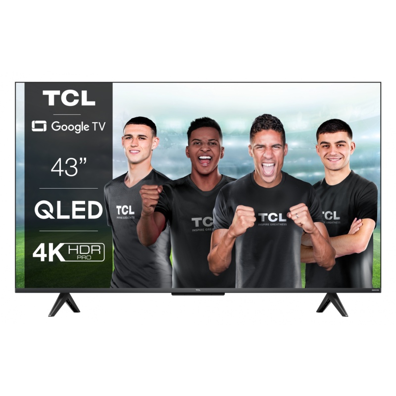 Tv tcl 43c635 2022 43-108cm qled quantummdot smart tv 4k black flat google tv mirroring