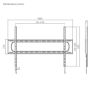 Suport tv serioux tv tv7369f 60-120 tip: fix dimensiuni: 35x1005x625mm compatibilitate  dimensiune ecran: 60-120 compatibilitate