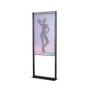 Suport podea double sided b-tech compatibil cu seria om55n-d samsung (signage display) suporta pana la