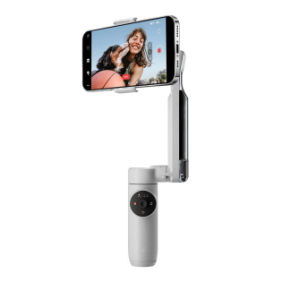 Insta360 flow stabilizer (flow4) lungime selfie stick incorporat 215mm dimensiune trepied incorporat 80mm argintiu