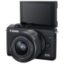 Camera foto mirrorless canon eos m200 kit ef-m 15-45mm f/3.5-6.3 is stm negru senzor aps-c