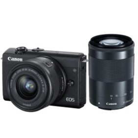 Camera foto mirrorless canon eos m200 dublu kit ef-m 15-45mm f/3.5-6.3 is stm + ef-m