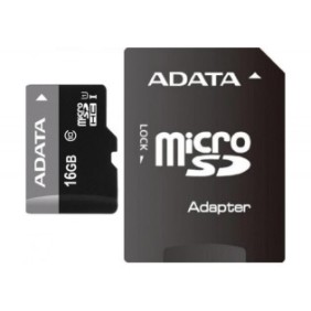 Micro secure digital card adata 16gb ausdh16guicl10-ra1 clasa 10 cu adaptor sd (pentru telefon)