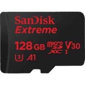 Micro secure digital card sandisk extreme 128gb clasa 10 r/w speed: up to 100mb/s/ 90mb/s