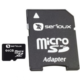 Micro secure digital card serioux 64gb uhs-i sftf64ac10 clasa 10 cu adaptor sd