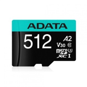 Micro secure digital card adata 512gb ausdx512gui3v30sa2-ra1 clasa 10 cu adaptor sd (pentru telefon)