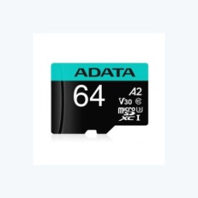Micro secure digital card adata 64gb ausdx64gui3v30sa2-ra1 clasa 10 cu adaptor sd (pentru telefon)