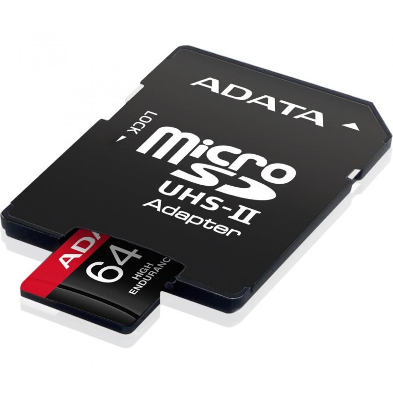 Micro secure digital card adata 64gb ausdx64gui3v30sha2-ra1 uhs-i class 10 sd 6.0r/w: up to 100/80mb/s