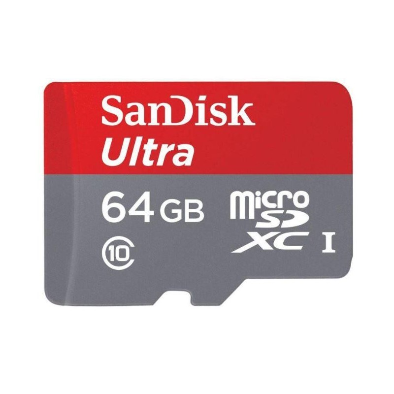 Micro secure digital card sandisk 64gb clasa 10 reading speed: 100mb/s