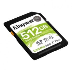 Sd card kingston 512gb canvas select plus clasa 10 uhs-i r/w 100/85 mb/s format: exfat