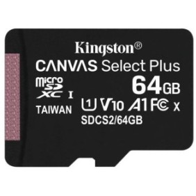 Microsd kingston 64gb select plus clasa 10 uhs-i performance r: 100 mb/s