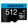 Microsd adata 512gb citire 100 mb/s scriere 25 mb/s clasa de viteza 10