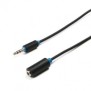 Cablu prelungitor audio serioux jack stereo 3.5mm tata - jack stereo 3.5mm mama conductori 99.99%