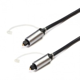Cablu audio optic serioux premium gold  conectori toslink tata-tata conductor fibra optica polymer mufe din