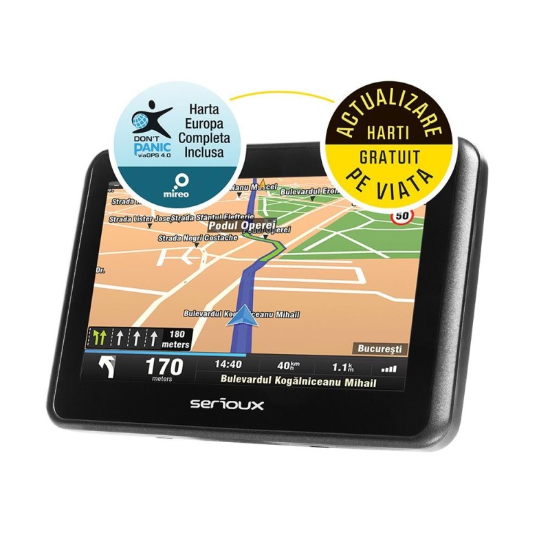 Gps serioux urban pilot upq430 4.3 tft rezolutie: 480*272 mstar2531800mhz 128 mb ddr3 ram memorie