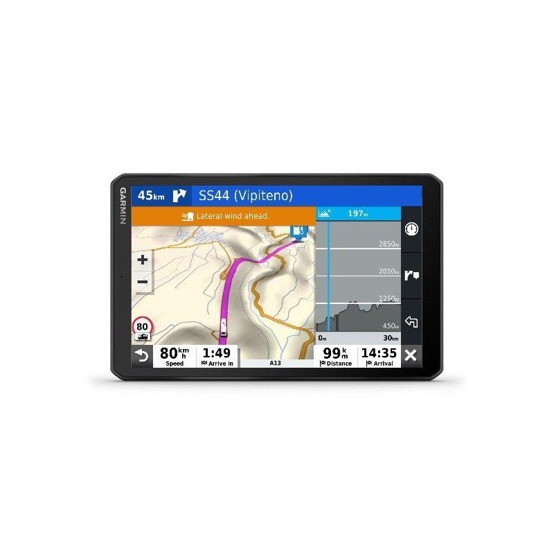 Garmin gps camper 890 8 live traffic  physical dimensions 20.0 x 12.5 x 2.0 cm