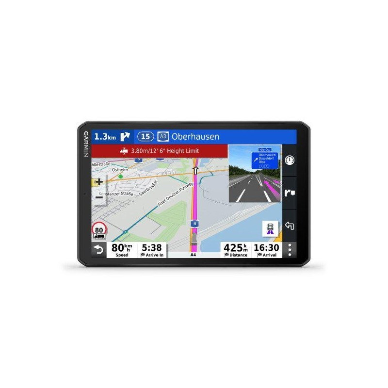 Garmin gps dezl lgv800  general physical dimensions 20.0 x 12.5 x 2.0 cm display size