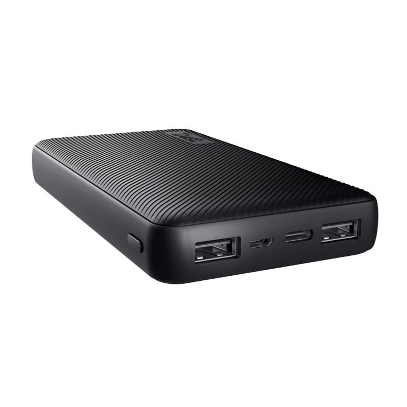 Baterie externa trust primo eco capacitate baterie 15.000 3 porturi port intrare micro-usb usb-c putere