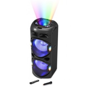 Boxa activa fixa akai dj-y5l bluetooth speaker with discoball lights   dual player systems :  system