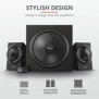 Sistem audio trust yuri 2.1 speaker set  specifications general height of main product (in mm)