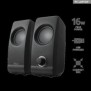 Boxe stereo trust remo 2.0 speaker set  specifications general type of speaker 2.0 height of