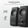 Boxe stereo trust remo 2.0 speaker set  specifications general type of speaker 2.0 height of