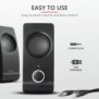 Boxe stereo trust remo 2.0 speaker set  specifications general type of speaker 2.0 height of