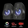 Boxe stereo trust gemi rgb 2.0 speaker set - black  specifications general type of speaker