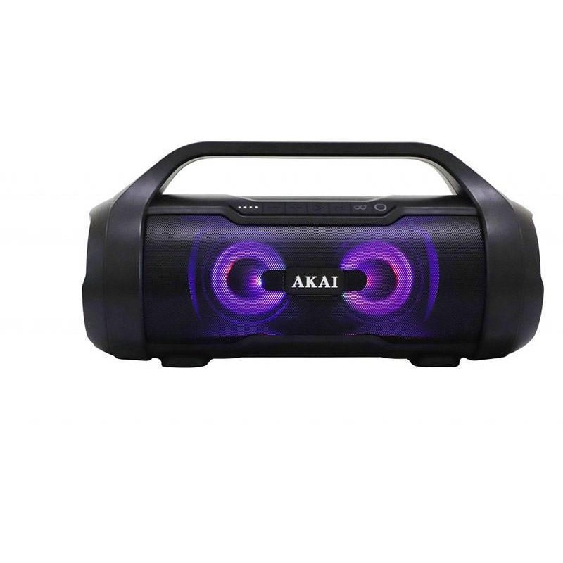 Boxa portabila akai abts-50 cu bluetooth rezistenta la apa putere 15w frecventa 100 hz -