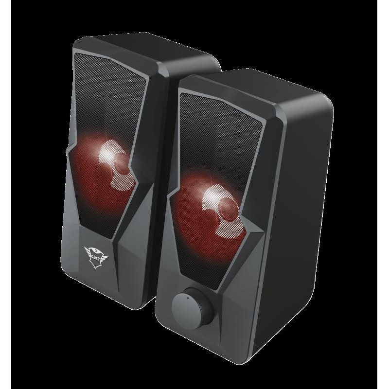 Boxe stereo trust gxt 610 argus red led 2.0 speaker  specifications general type of speaker