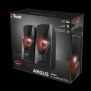 Boxe stereo trust gxt 610 argus red led 2.0 speaker  specifications general type of speaker