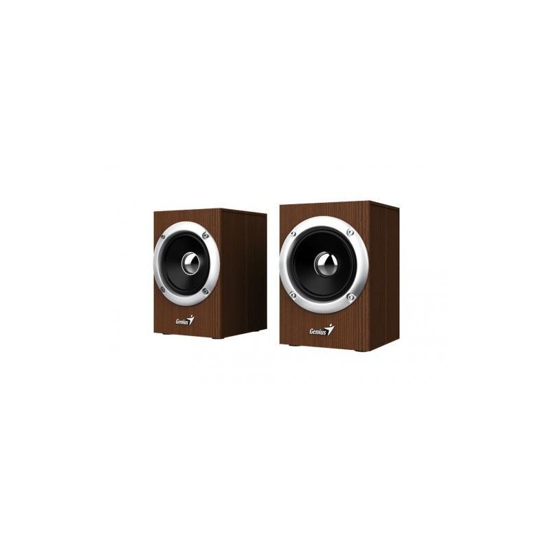 Boxe cu fir 2.0 genius sp-hf280 putere 6w (2x3w) interfata usb lungime cablu 1.2m lemn