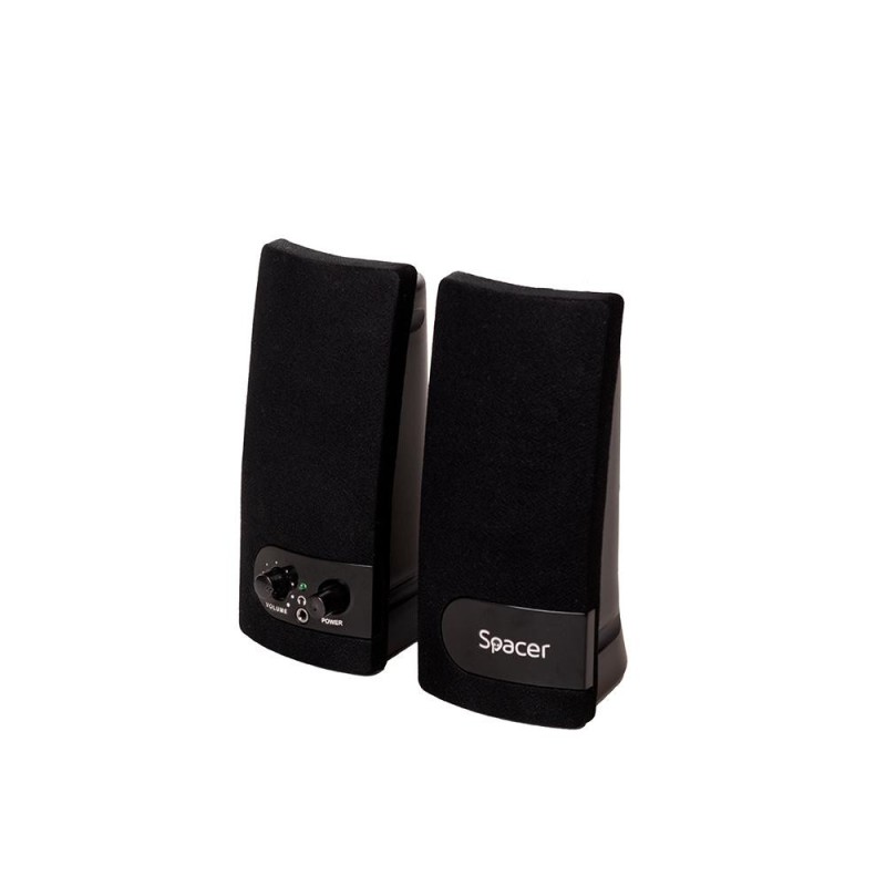 Boxe spacer 2.0 spb-216 6w (2 x 3w) control volum mufa casti usb power negru