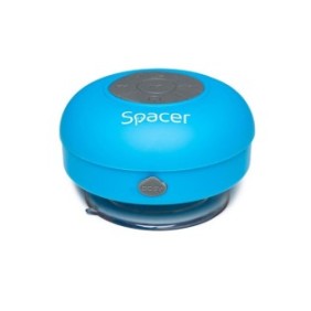 Boxa spacer ducky-blu portabila 3w rms control volum acumulator 300mah microfon incorporat incarcare usb waterproof