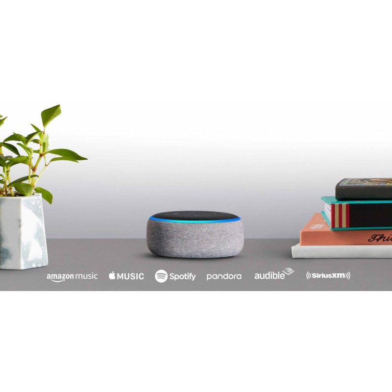 Boxa inteligenta amazon echo dot 3 (3. gen smart speaker with alexa purple fabric dot3