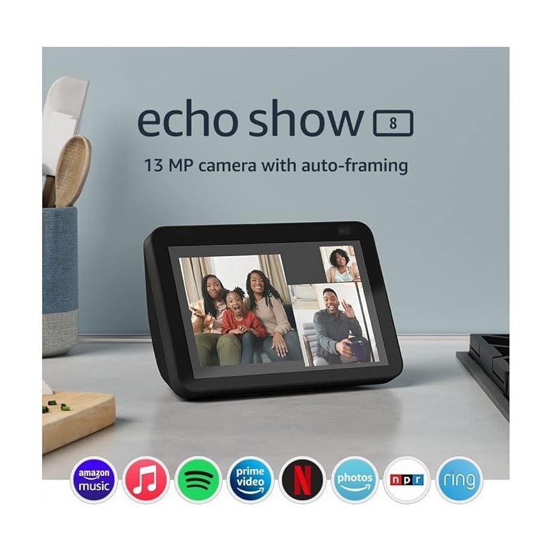 Amazon echo show 8 (2nd gen 2021 release) - charcoal