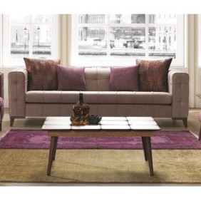 Canapea fixa 2 locuri mira- crem 
dimeniuni canapea :190x95x66 cm 
greutate produs : 
canapeaua are