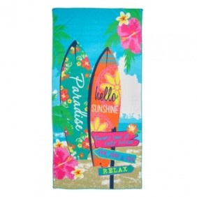 Beach towel 90x180 cm surf...