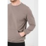 Bluza coton casual barbati taupe-m