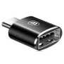 Adaptor baseus mini otg usb type-c(t) to usb 2.0(m) corp metalic negru