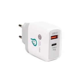 Alimentator auto spacer quick charge 18w usb type-c pd+ usb quick charge alb