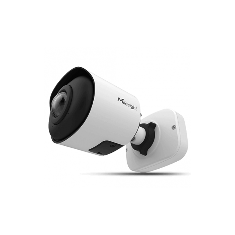 Camera supraveghere milesight ai 180° panoramic mini bullet ms-c8165- pe(1.68mm) 4k ultra hd senzor: 1/2.8