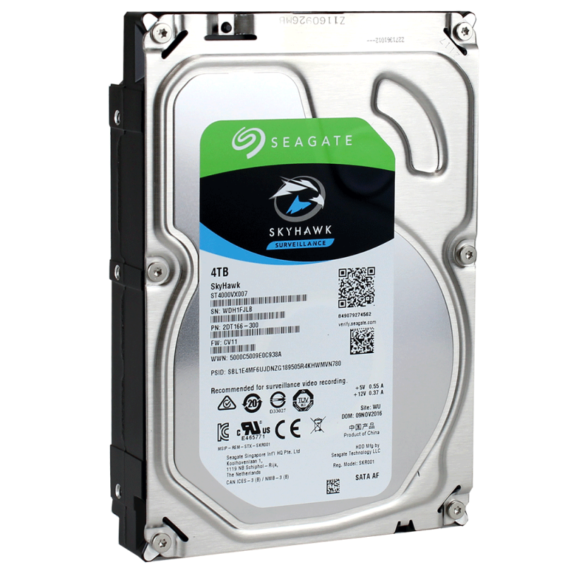 Hdd intern seagate 3.5 4tb surveillance 7200rpm 64mb